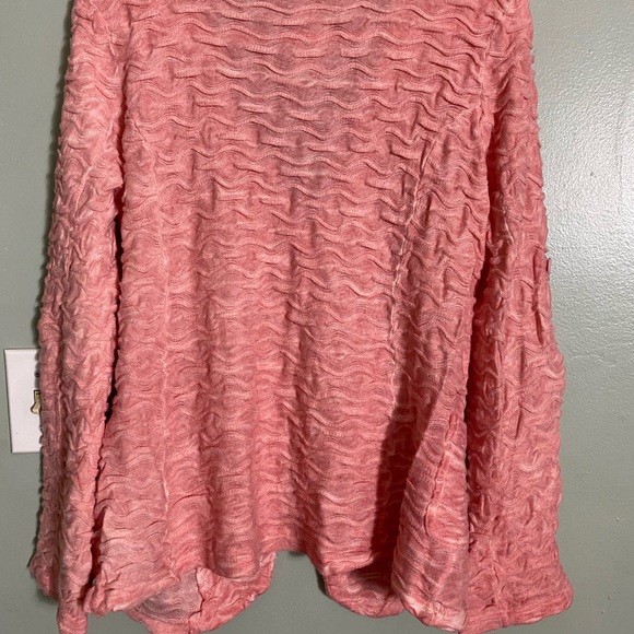 NWT/SAGA CHEVRON RUFFLE 1 BUTTON CLOSURE CARDIGAN - Picture 2 of 12